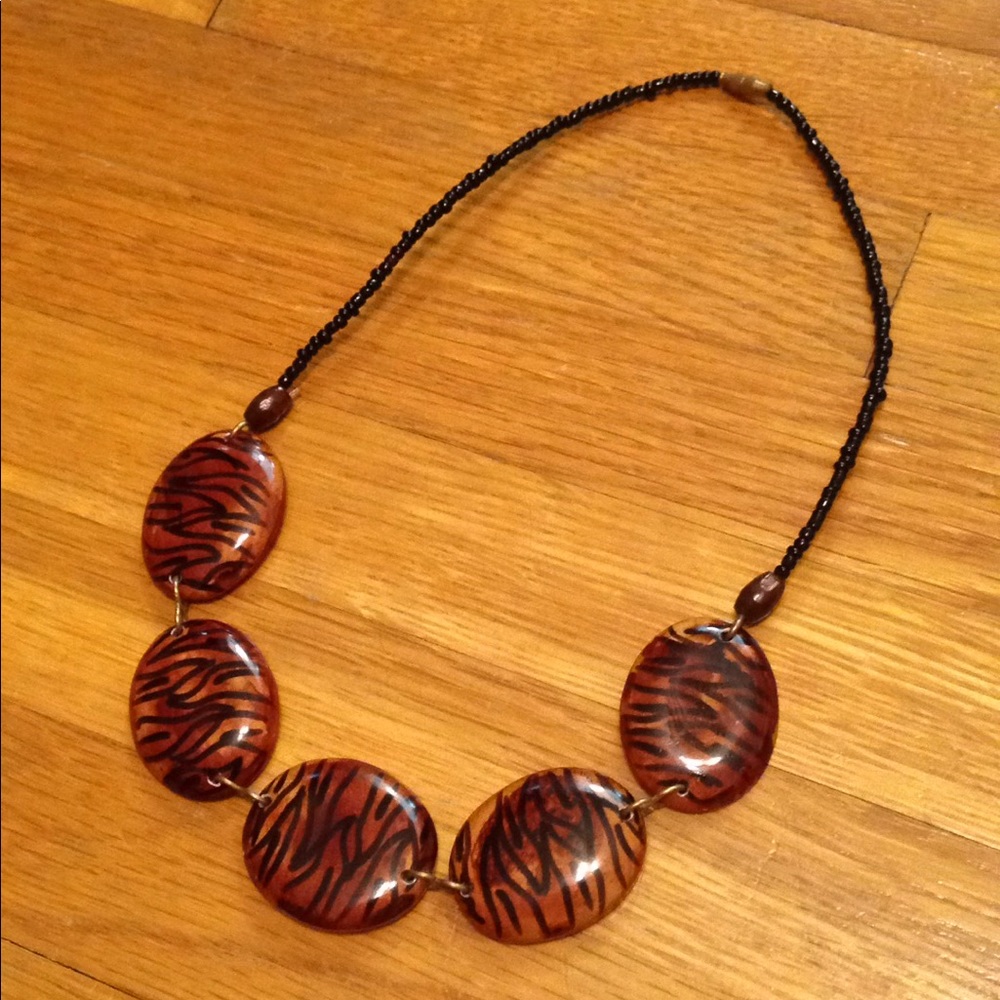 Animal print necklace